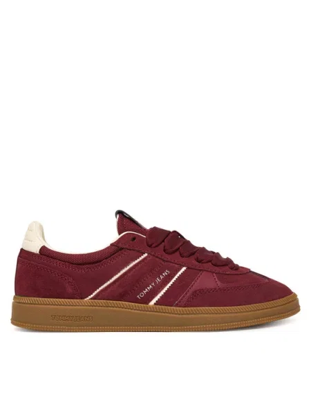 Tommy Jeans Sneakers THE GREENWICH EDGE | piele întoarsă alb