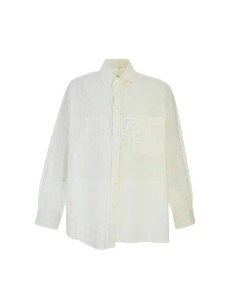 Maison Margiela Koszule Mężczyzna Wielobarwność L Numeric Signature Cotton Shirt