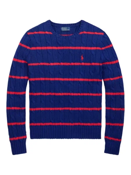 Căciulă Polo Ralph Lauren cu broderie cu dungi cowboy roșu