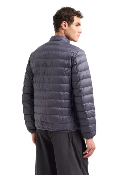 Emporio Armani Prechodná bunda Core Identity tmavosivá