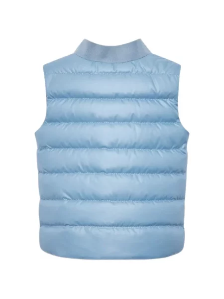 Kamizelka puchowa dziecięca Moncler Enfant niebieska