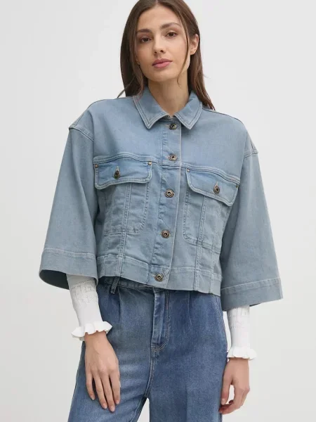 Mos Mosh geaca jeans de tranzitie albastru