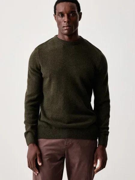 Barbour pulover pentru bărbați cu lână Holden verde