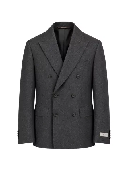 Costum Canali cu două rânduri de nasturi gri