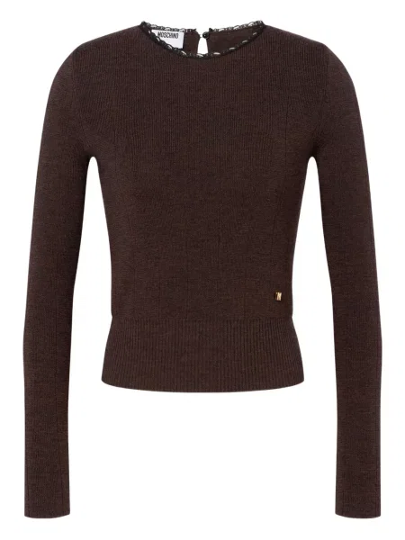 Pulover Moschino de lână maro