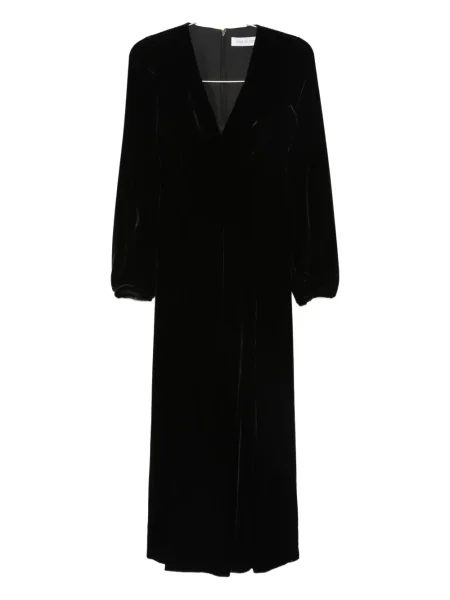 Rochie Raquel Diniz cu decolteu în V de costum negru