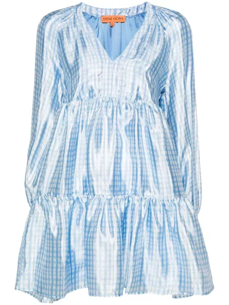 Sukienka midi Stine Goya do kolan garniturowa niebieska