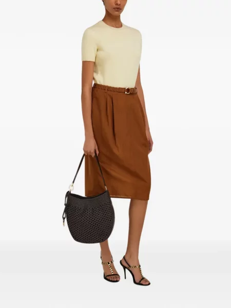 Geantă shopper Ferragamo maro