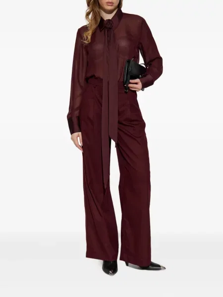 Bluză Gestuz cu model floral roșu
