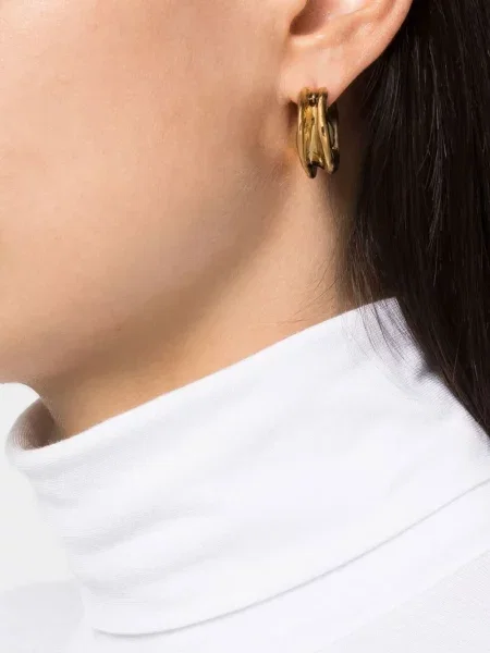 Asymetrické náušnice Vann Jewelry zlaté