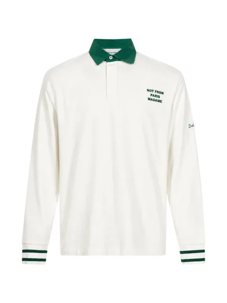 Lung tricou polo Drole De Monsieur cu imagine
