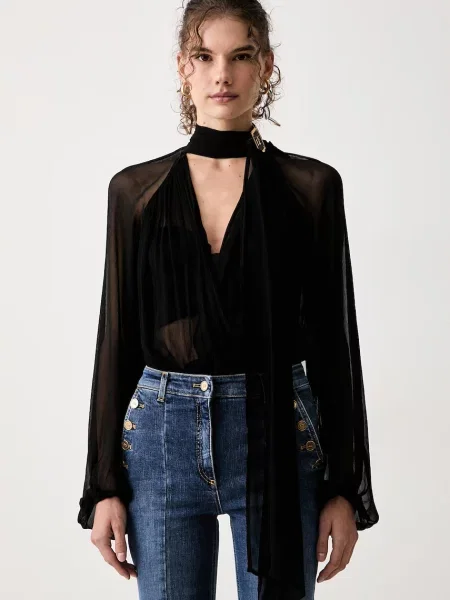 Elisabetta Franchi body pentru femei negru