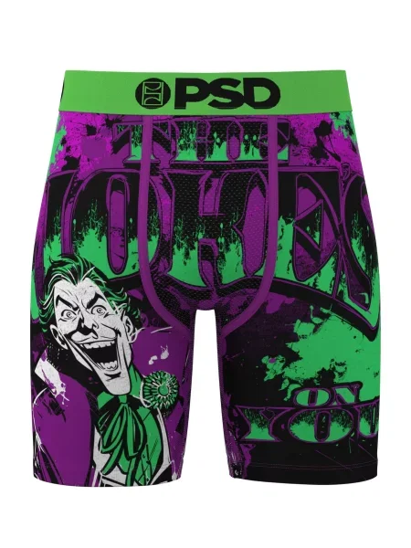 PSD Boxerky Jokes On You zelená / fialová černá