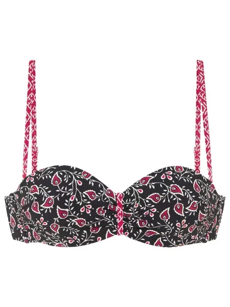 LASCANA Sutien costum de baie roz / negru alb
