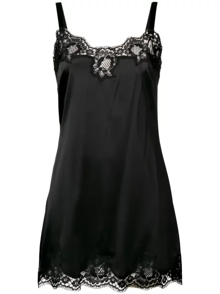 Krajkové oblekové šaty Dolce & Gabbana černé