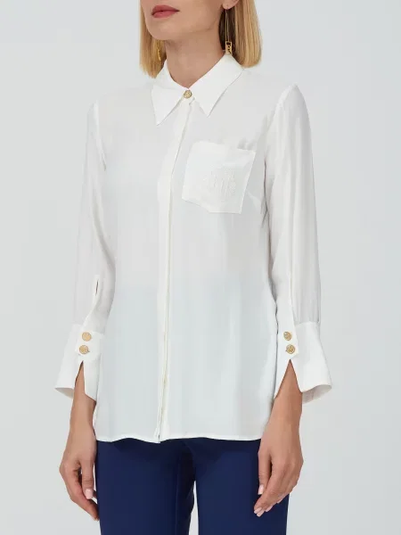 Блуза Elisabetta Franchi біла