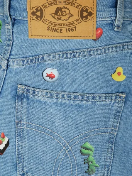 Spódnica jeansowa Fiorucci niebieska