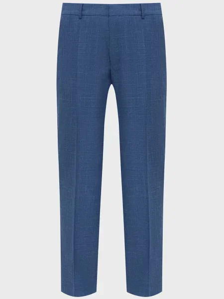 Шерстяные брюки Boss синие