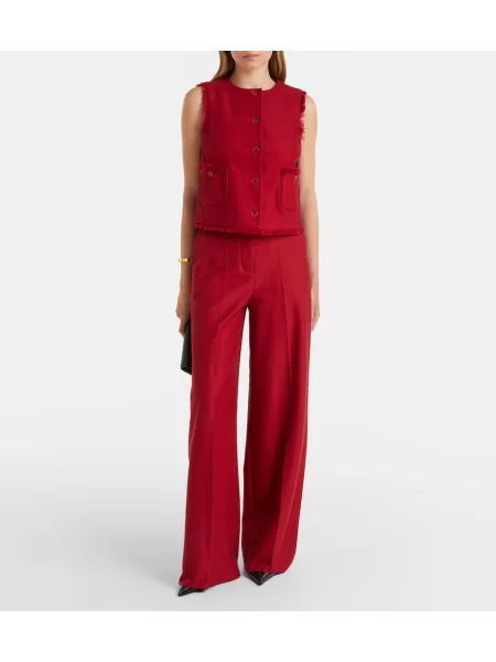 Pantaloni Max Mara roșu