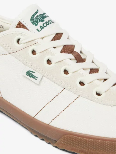 Кеди низькі Lacoste кремовий текстиль