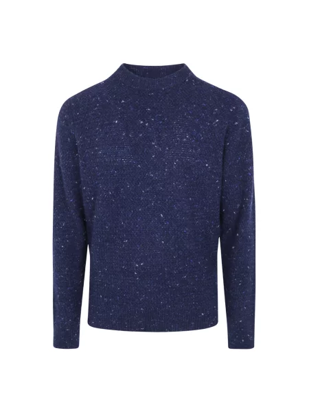 Sweter Filippo De Laurentiis wełniany niebieski