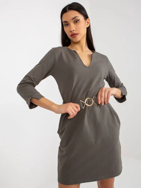 Rochie Och Bella de costum kaki