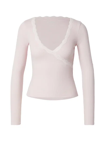 HOLLISTER Tričko pudrová