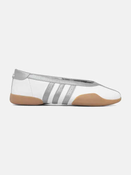 Kožené balerínky adidas Originals Taekwondo Mei Ballet W biela