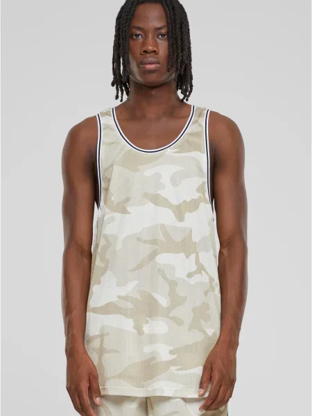 Tricou Urban Classics plasă cu model camuflaj