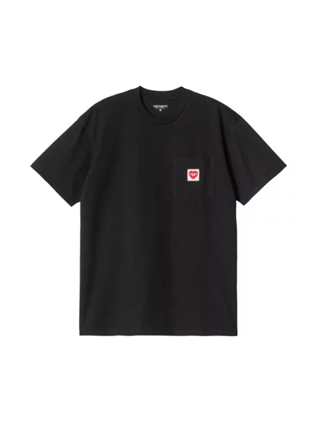 T-shirt Carhartt WIP S/S Pocket Heart T-Shirt UNISEX Black/ Red S czarna