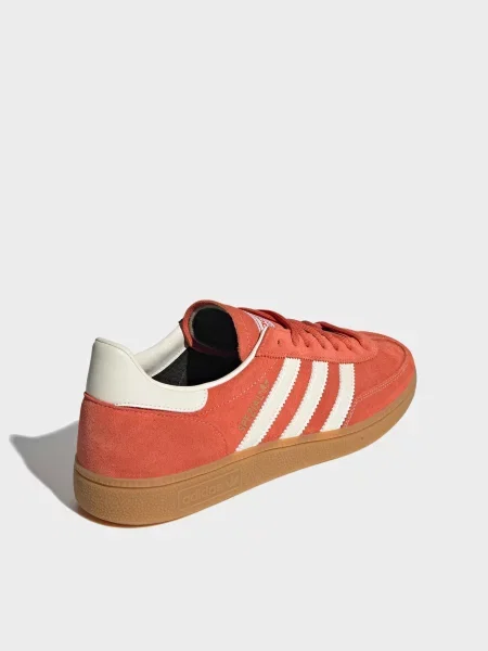 Кожаные кеды Adidas красные
