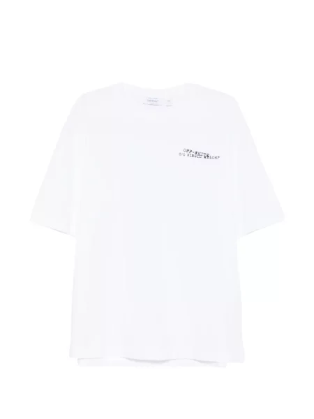 Tricou Off-white scurt alb