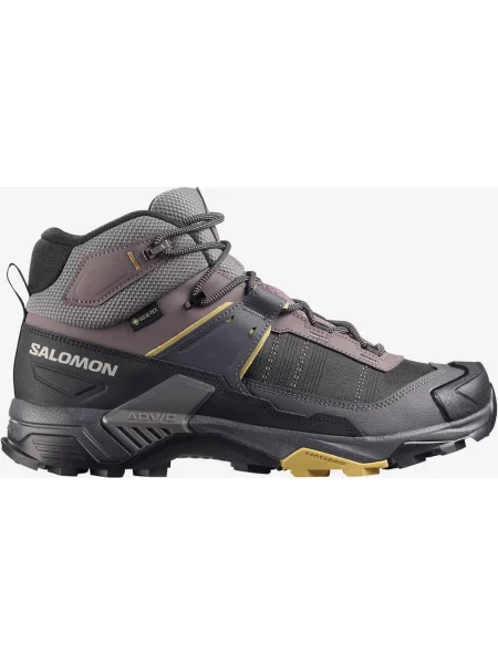 Buty trekkingowe Salomon X Ultra 5 Mid Wide GORE-TEX ciemne fioletowe szare