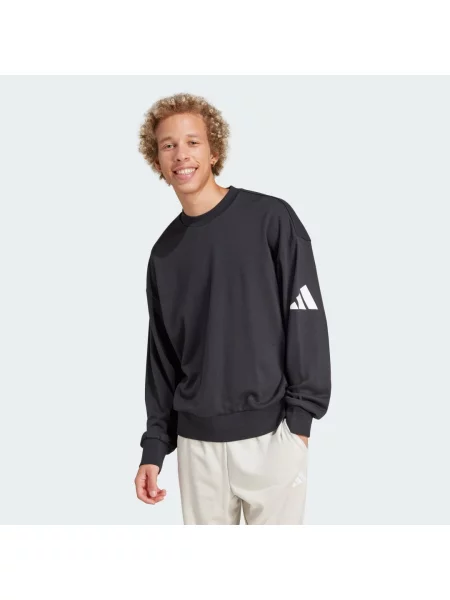 Bluza Essentials Loose Fit 3 Bar Logo biała