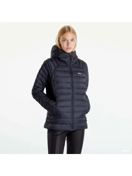 Μπουφάν Patagonia W Down Sweater Hoody Black S μαύρο