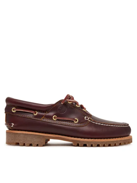 Timberland Мокасини Authentics Boat 3 Eye Classic бордо