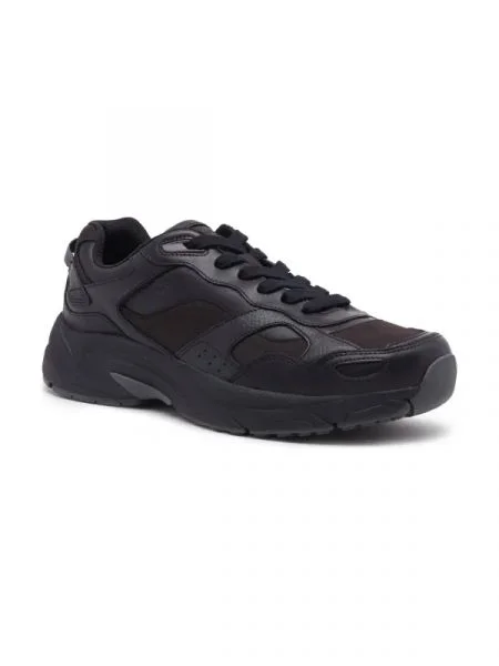 BOSS BLACK Bőr sneakers tornacipő Levitt_Runn_lt fekete