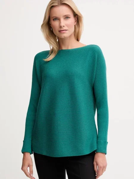 United Colors of Benetton sweter z dodatkiem wełny zielony