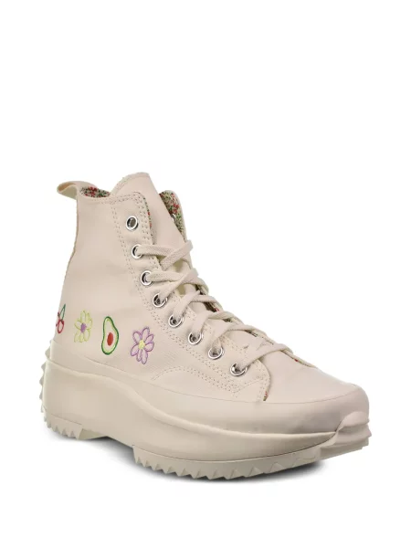 Kožené retro tenisky Converse Chuck Taylor All Star s výšivkou černé