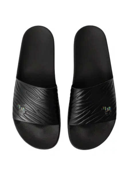 Papuci Ps Paul Smith cu model zebră negru