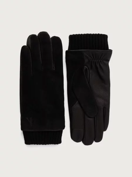 Calvin Klein mănuși pentru bărbați din piele negru
