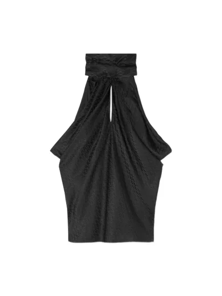 Top Versace żakardowy czarny