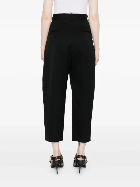 Pantaloni Isabel Marant de lână plisate negru