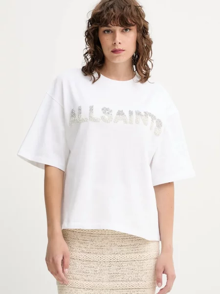 Тениска AllSaints AMELIE дамска бяло