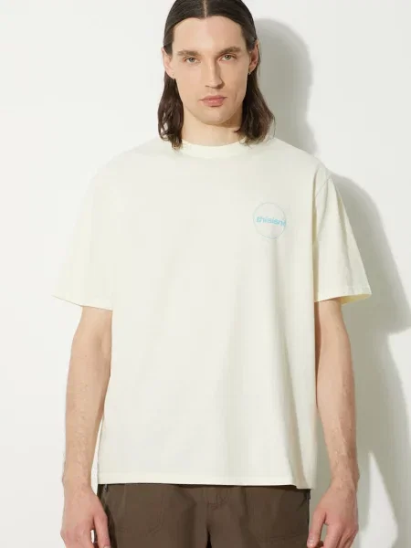 Тениска thisisneverthat C-Logo Tee с принт бежово