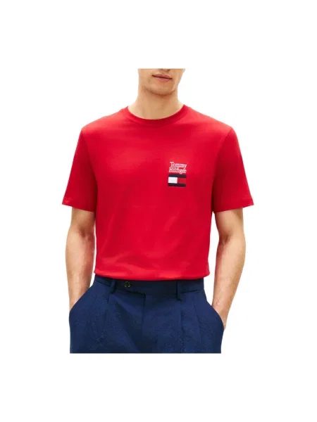 Tricou Tommy Hilfiger roșu