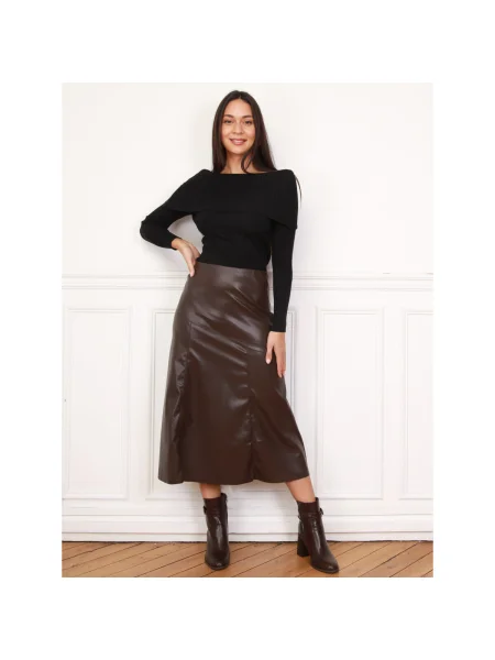 Top La Modeuse negru