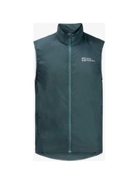 Kamizelka przeciwwiatrowa Jack Wolfskin Gravex Wind szmaragdowa S zielona