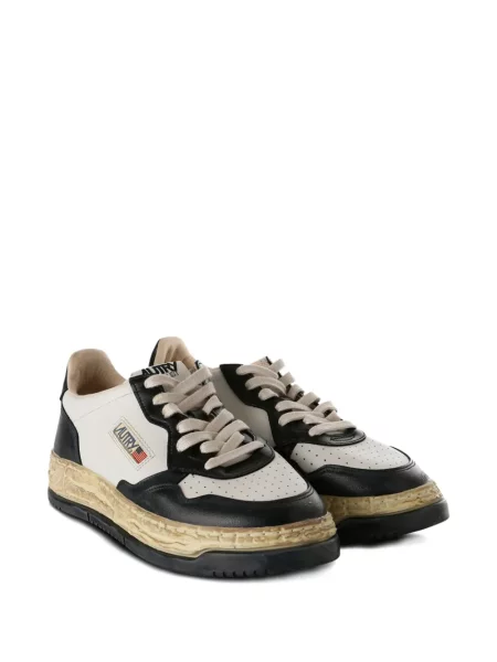 Sneakerși Maison Mihara Yasuhiro din piele cu platformă alb