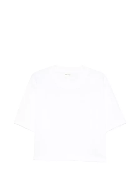 Tricou Closed cu decolteu rotund scurt alb